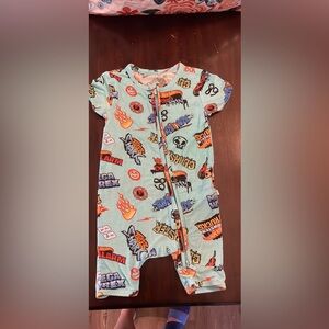 posh peanut x hot wheels x monster trucks 2T romper